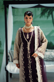 Silver Embroidered Organza Ensemble With Dupatta Pakistani