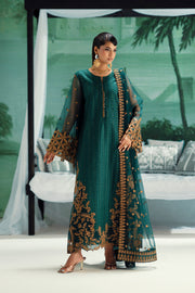Green Embroidered Organza Ensemble Pakistani Designer Dress