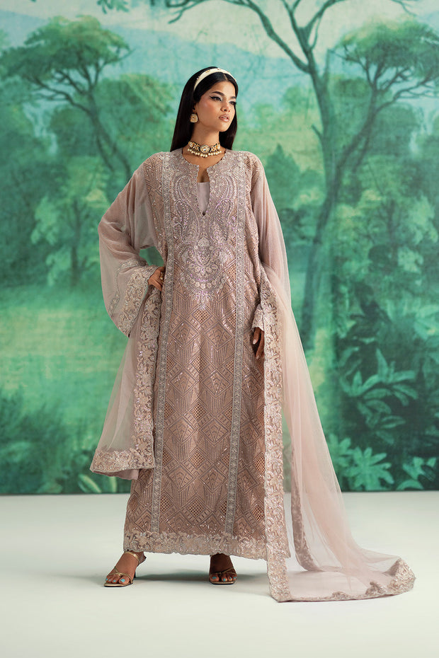 Sea Green Embroidered Cotton Ensemble Pakistani Dress