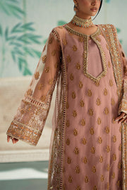 Gold Embroidered Organza Ensemble Pakistani Party Dress