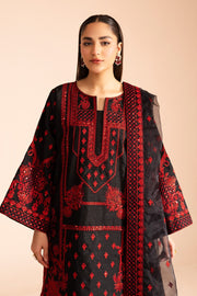 Black Elegant 3-Piece Pakistani Designer Dress
