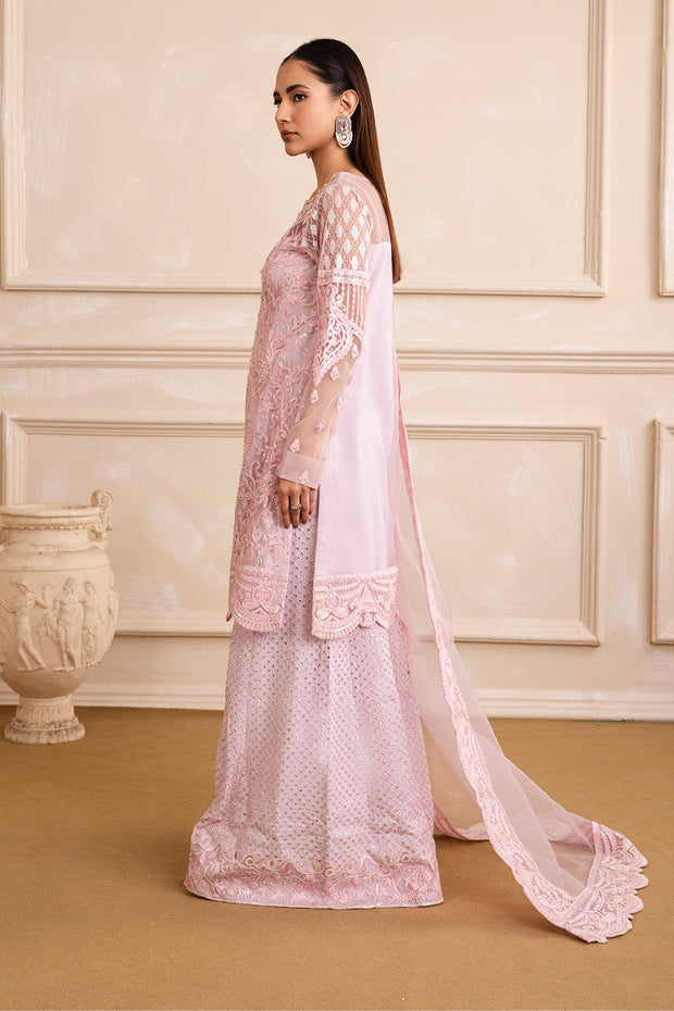 Dusty Pink Embroidered Ensemble Pakistani Dress