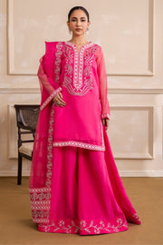 Beige Embroidered Ensemble Pakistani Party Dress