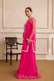 Beige Embroidered Ensemble Pakistani Party Dress