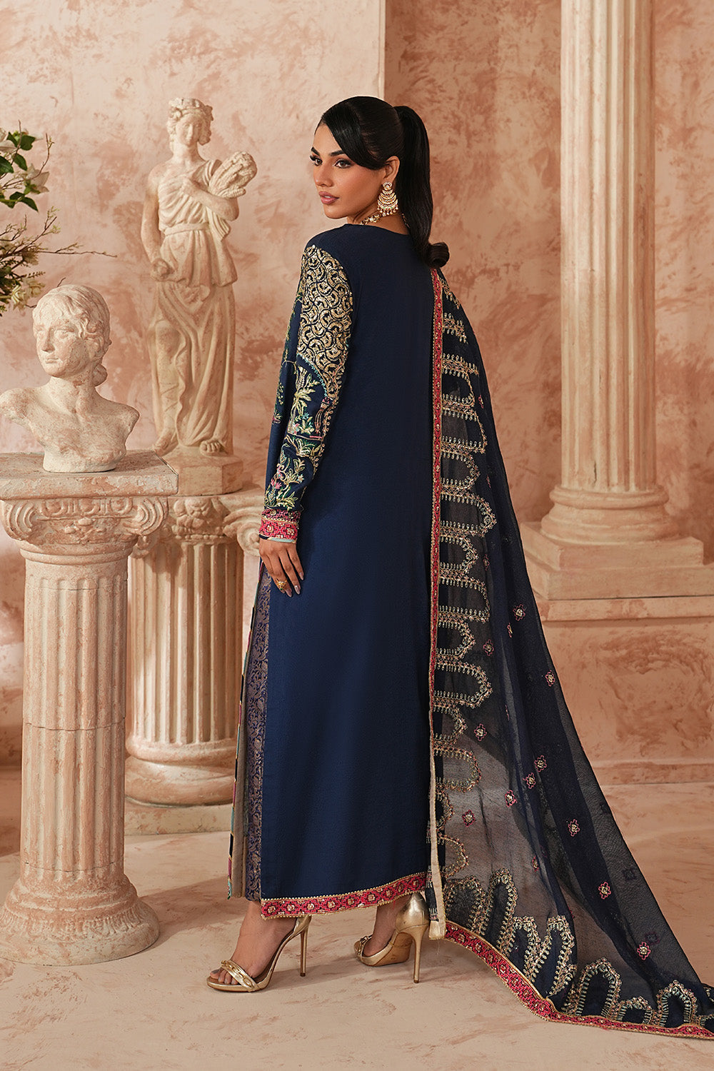 Majestic Organza Embroidered Pakistani Eid Suit