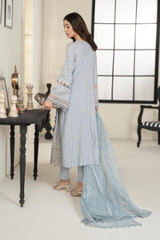 Maria B Elegant Ice Blue Shade Pakistani Salwar Kameez Party Wear Suit