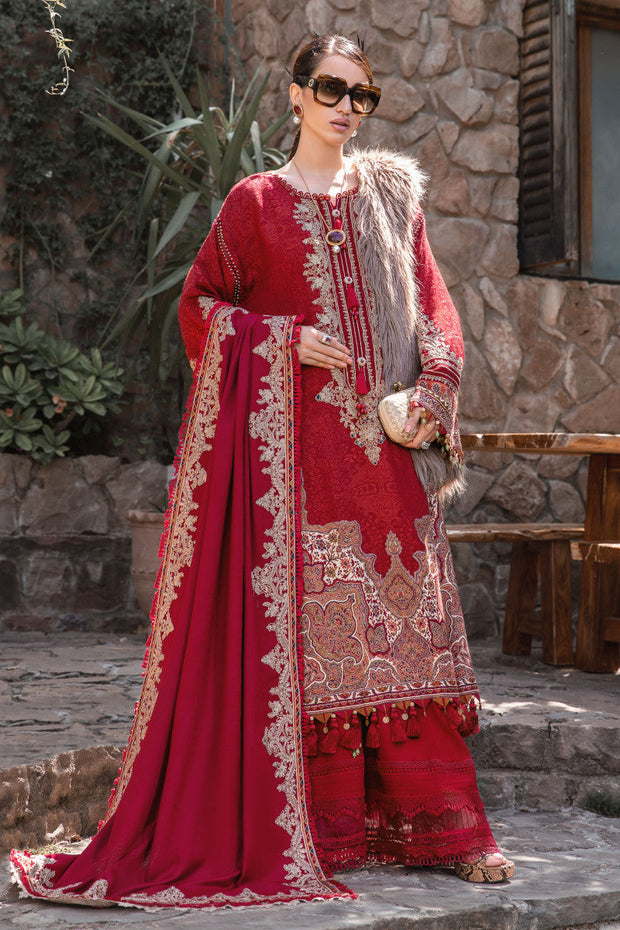 Maroon Embroidered Pakistani Salwar Kameez with Dupatta Salwar Suit