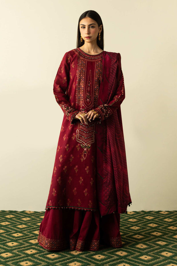 Maroon Pakistani Embroidered Salwar Kameez For Party Dress