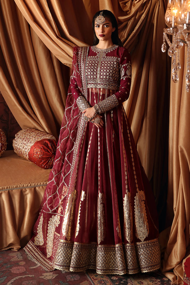 Maroon Heavy Embroidered Bridal Mermaid Long Lehenga Choli Dress – Sultan  Dress