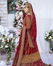 Maroon Red Kameez Lehenga 2023