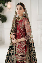 Maroon Red Kameez Trouser Pakistani Wedding Dress