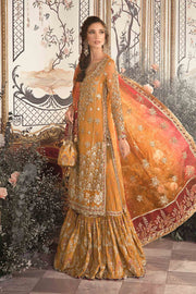 Mehndi Dress in Pakistani Bridal Gharara Kameez Style Online