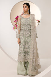 Mint Green Embroidered Pakistani Wedding Dress Kameez Gharara