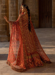 Mughlai Orange Lehenga Kameez 