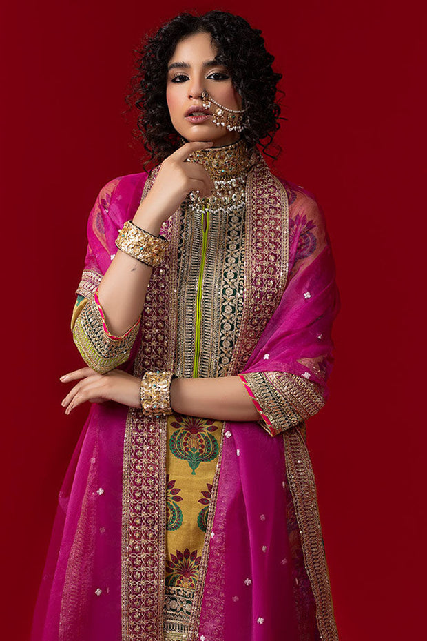 Mustard Gharara Kameez for Pakistani Wedding Dresses 2023
