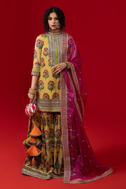 Mustard Gharara Kameez for Pakistani Wedding Dresses