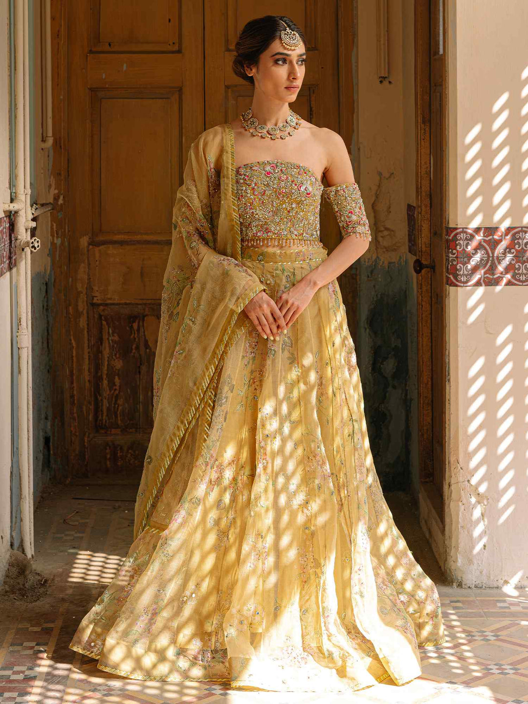 Stunning Pakistani Bridal Dress with Zardozi Embroidery
