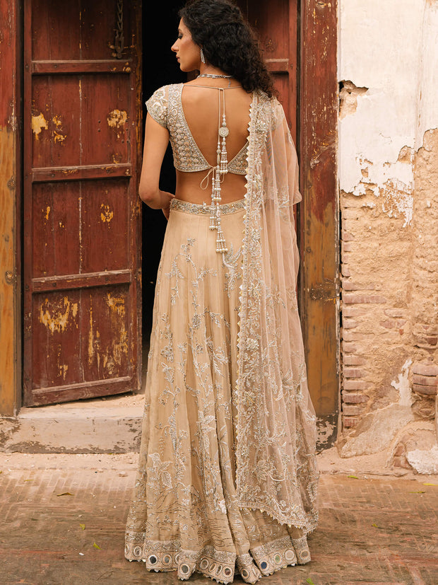 Pakistani Bridal Dress with Mughal-Inspired Embroidery