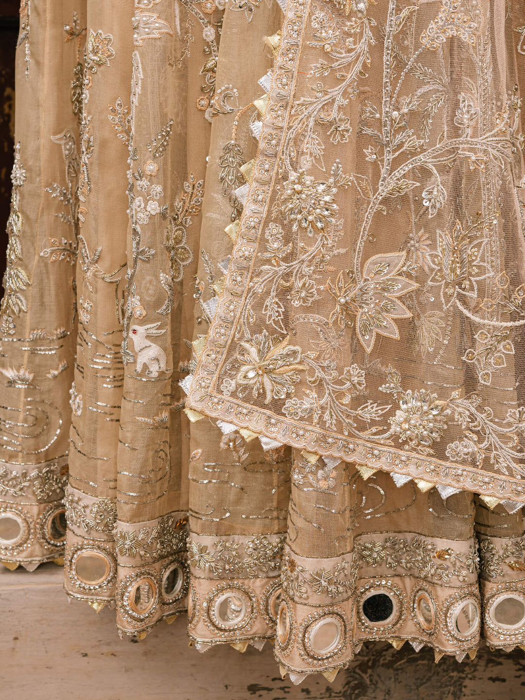 Pakistani Bridal Dress with Mughal-Inspired Embroidery