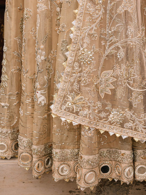 Pakistani Bridal Dress with Mughal-Inspired Embroidery