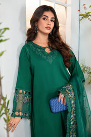 New Bottle Green Embroidered Pakistani Salwar Kameez Dupatta Salwar Suit