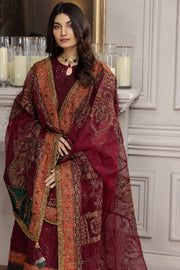 New Brick Red Heavily Embellished Pakistani Salwar Kameez with Dupatta