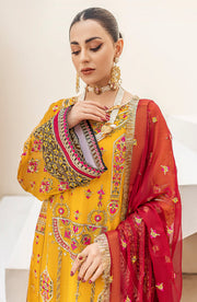 New Candi Yellow Heavily Embellished Pakistani Kameez Wedding Dress