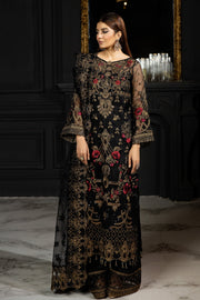 New Classic Black Embroidered Pakistani Salwar Kameez Dupatta Salwar Suit