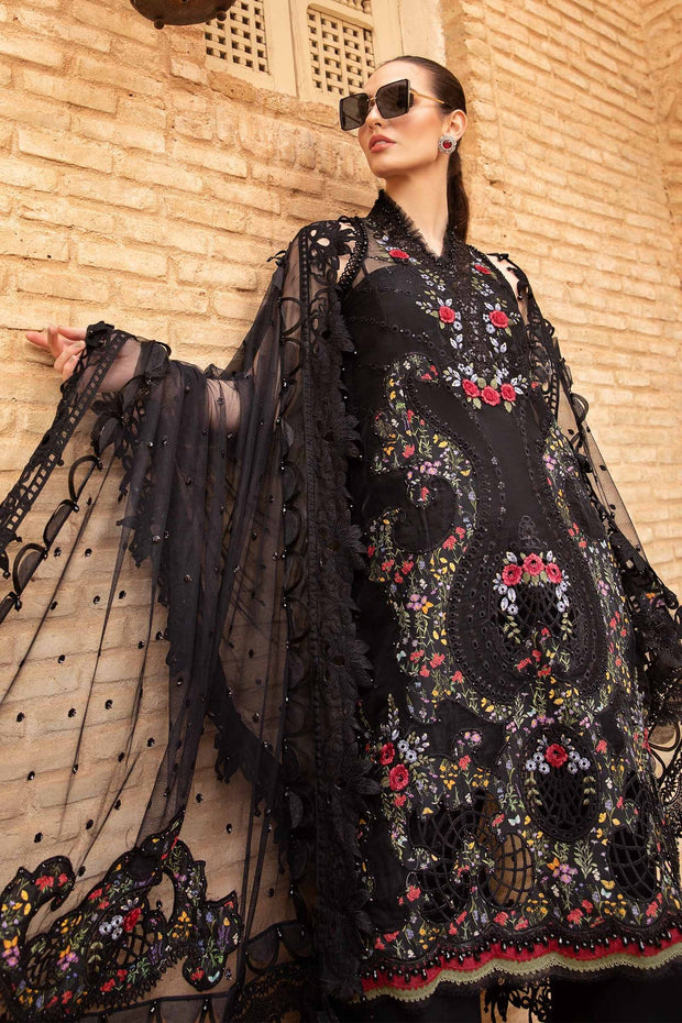 New Classic Black Maria B Unstitch Lawn Pakistani Salwar Suit
