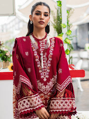 New Classic Cherry Red Pakistani Salwar Kameez Embroidered Salwar Suit