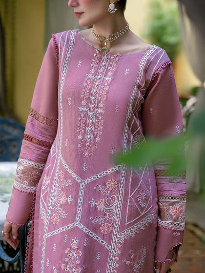 New Classic Lilac Embroidered Pakistani Sharara Kameez Dupatta Party Dress