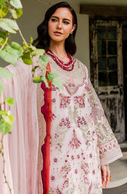 New Classic Off White Pakistani Salwar Kameez Dupatta Embroidered Suit 2023