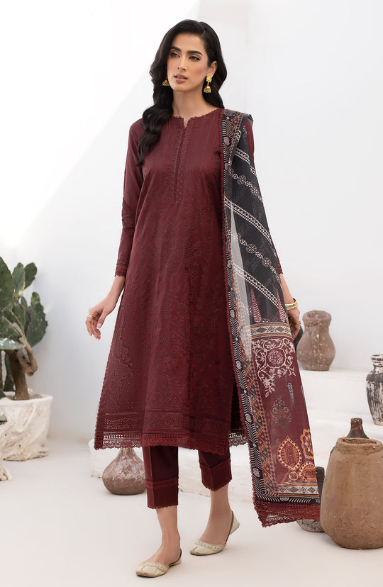 New Classic Pakistani Salwar Kameez with Dupatta Maroon Dress In USA