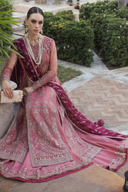New Classic Rose Pink Kameez Sharara Embroidered Pakistani Wedding Dress