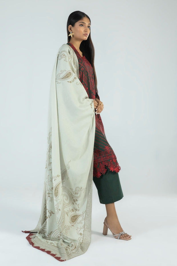 New Classical Embroidered Green Pakistani Salwar Kameez Suit Dupatta