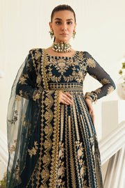 New Dark Blue Heavily Embellished Pakistani Wedding Pishwas Dress 2023