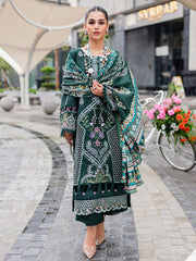 New Dark Green Embroidered Pakistani Salwar Kameez Dupatta Salwar Suit 2023