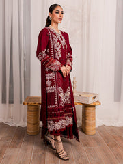 New Elegant Cherry Red Pakistani Salwar Kameez Embroidered Salwar Suit 2023