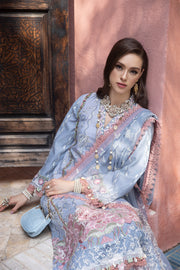 New Elegant Ice Blue Heavily Embroidered Pakistani Salwar Kameez Dupatta Suit 2023