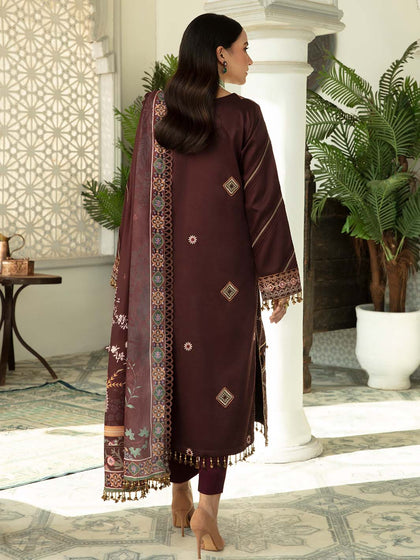 New Elegant Maroon Red Pakistani Salwar Kameez Embroidered Salwar Suit