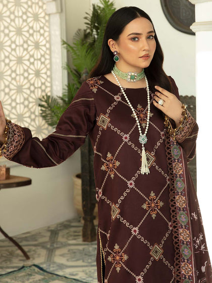 New Elegant Maroon Red Pakistani Salwar Kameez Embroidered Salwar Suit 2023