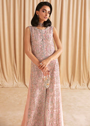 New Elegant Soft Pink Embroidered Pakistani Wedding Dress Kameez Trousers