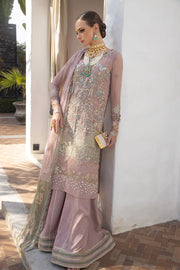 New Elegant Tea Pink Embroidered Kameez Sharara Pakistani Wedding Dress
