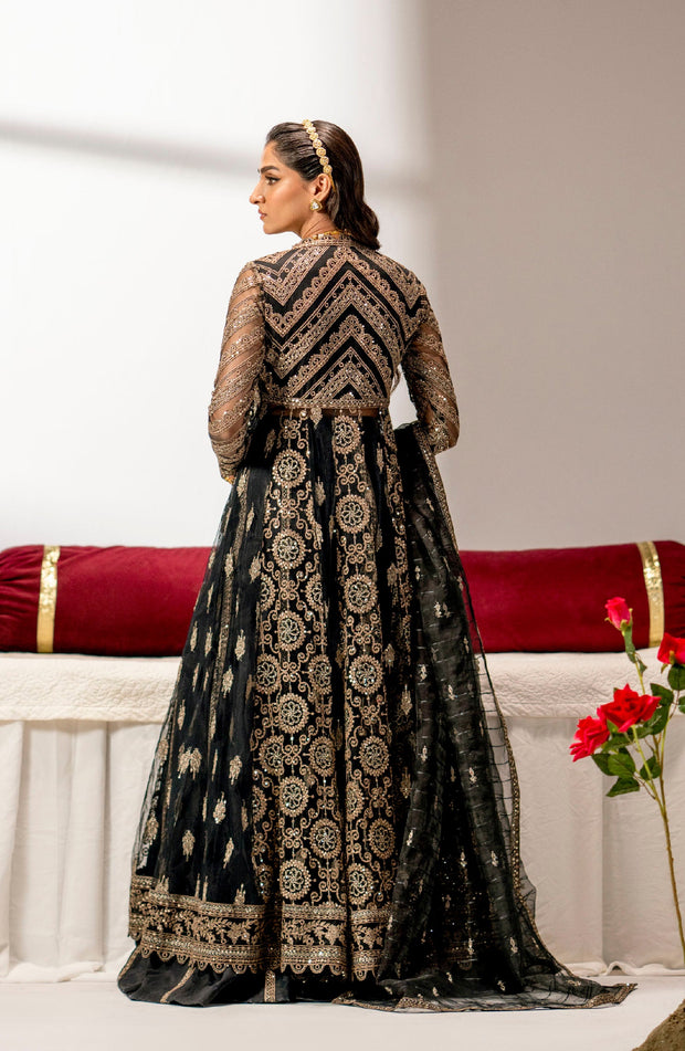 New Elegant Tilla Embellished Pakistani Wedding Dress Pishwas Frock
