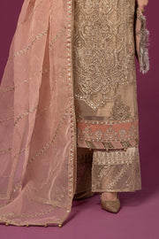 New Embroidered Beige Maria B luxury Formal Pakistani Salwar Suit