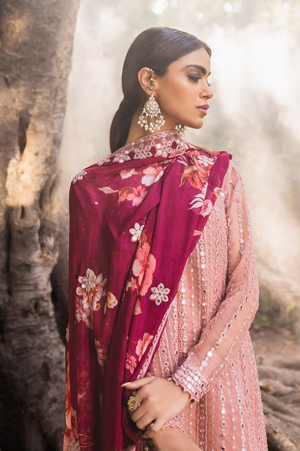 New Embroidered Pakistani Salwar Kameez Dupatta Burnt Blush Salwar Suit 2023