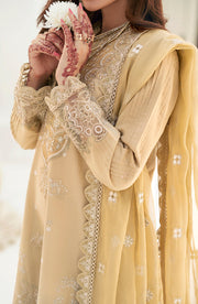 New Embroidered Pakistani Salwar Kameez Dupatta Golden Salwar Suit