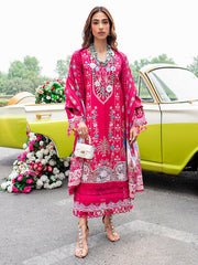 New Embroidered Shocking Pink Pakistani Salwar Kameez Dupatta Salwar Suit 2023