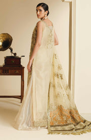 New Gold Heavily Embellished Pakistani Shirt Pishwas Pakistani Wedding Dress
