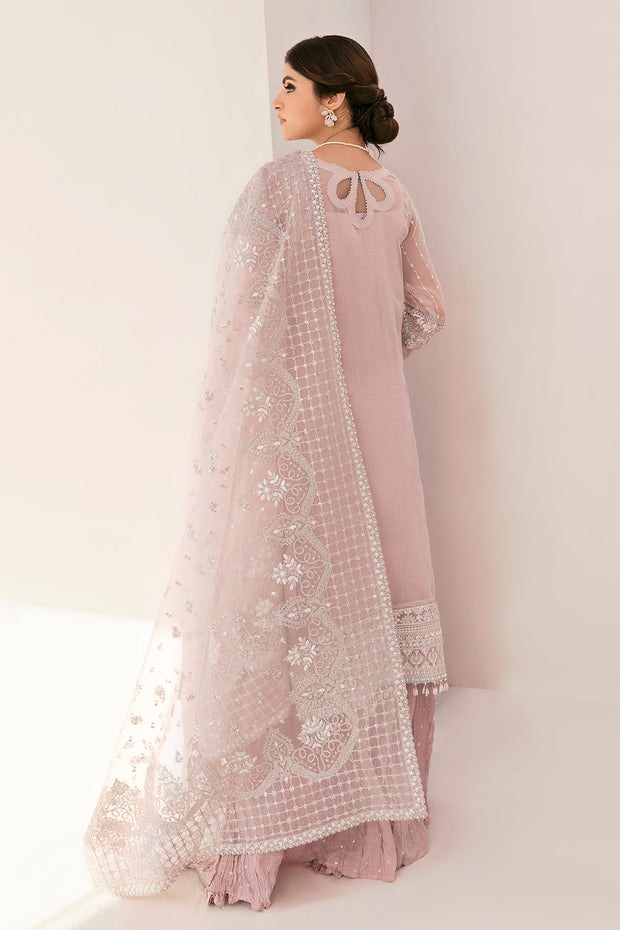 New Heavily Embellished Baby Pink Pakistani Kameez Salwar Suit Dupatta 2023
